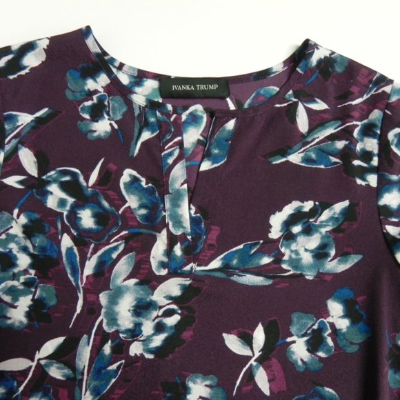 Ivanka Trump Lightweight Floral Top Size P (S) - Picture 3 of 6